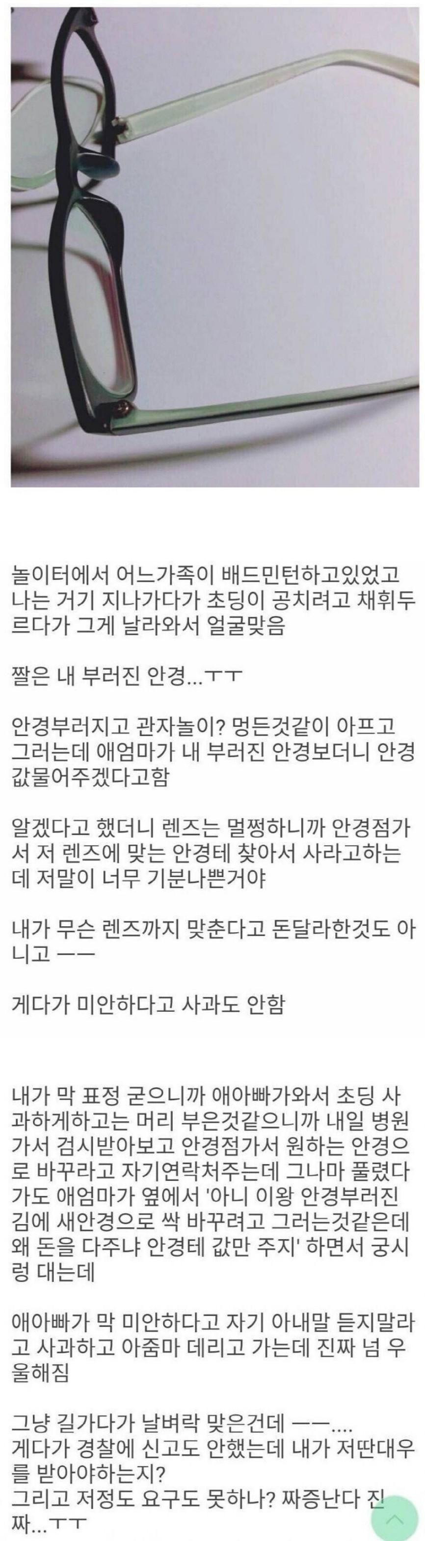 길 가다가 배드민턴채에 얻어 맞은 디씨인